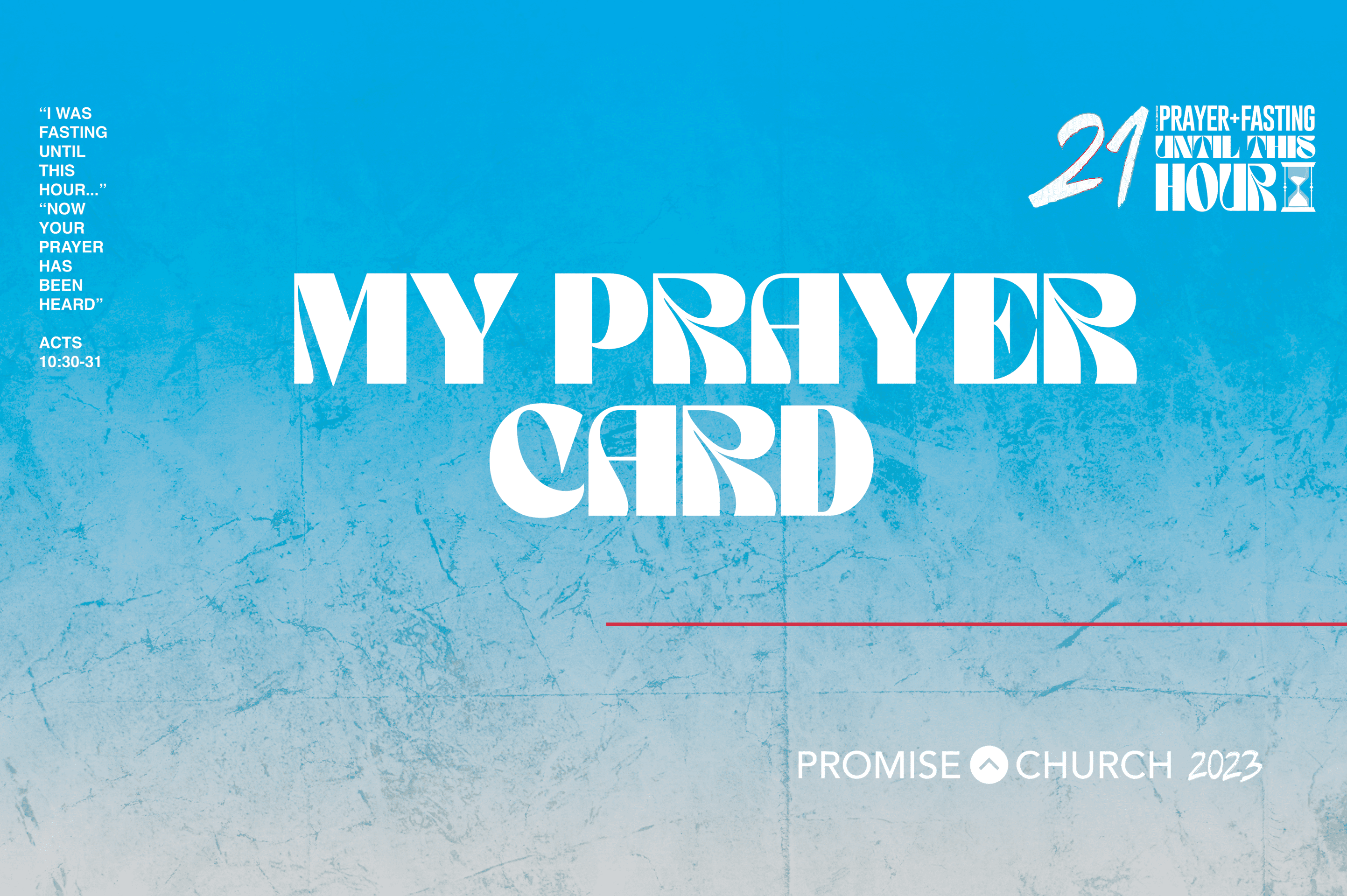 my prayer card